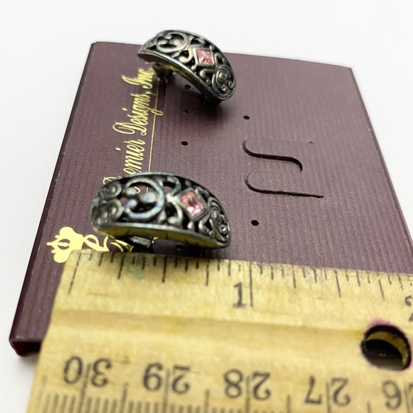 Premier Designs Valerie Crystal Clip-on Convert Pierced Earrings - Picture 13 of 13